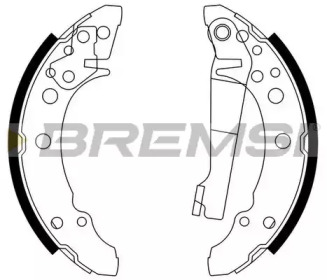 Комлект тормозных накладок BREMSI GF0016