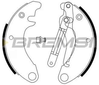 Комлект тормозных накладок BREMSI GF0091