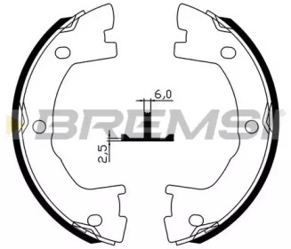 Комлект тормозных накладок BREMSI GF0147