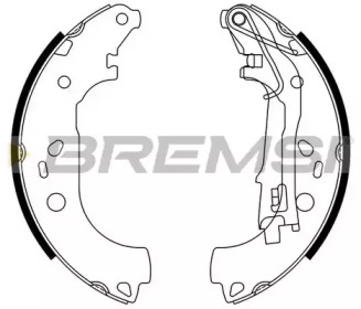 Комлект тормозных накладок BREMSI GF0161