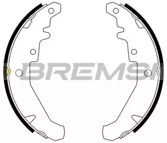 Комлект тормозных накладок BREMSI GF0182