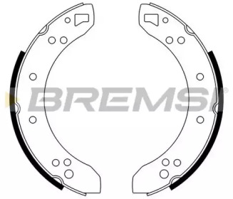 Комлект тормозных накладок BREMSI GF0198