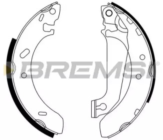 Комлект тормозных накладок BREMSI GF0227