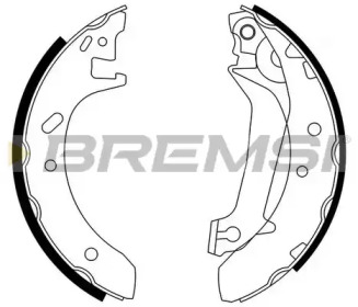 Комлект тормозных накладок BREMSI GF0229