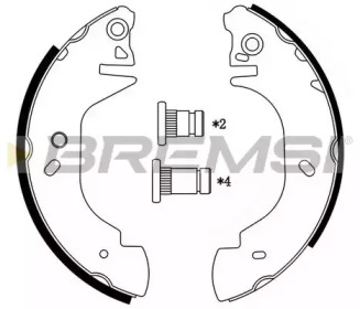 Комлект тормозных накладок BREMSI GF0230