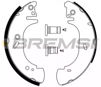 Комлект тормозных накладок BREMSI GF0231