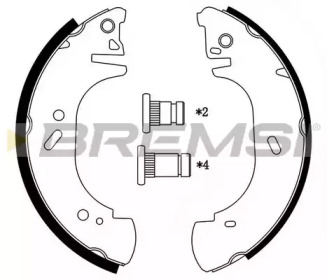 Комлект тормозных накладок BREMSI GF0233