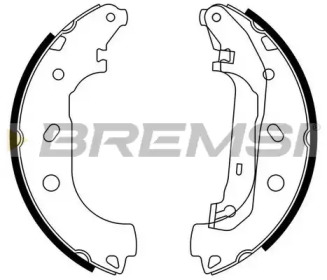 Комлект тормозных накладок BREMSI GF0244