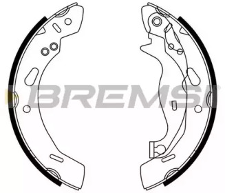 Комлект тормозных накладок BREMSI GF0249