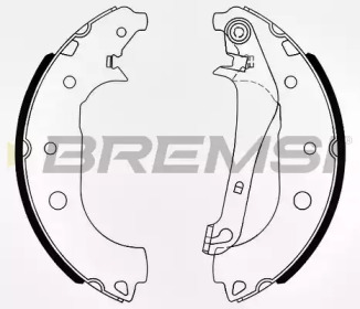 Комлект тормозных накладок BREMSI GF0250