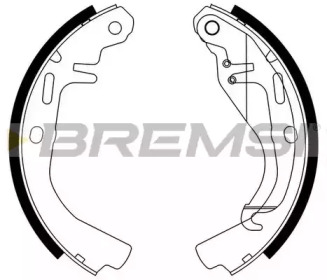 Комлект тормозных накладок BREMSI GF0348