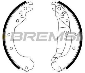 Комлект тормозных накладок BREMSI GF0351