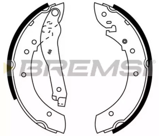 Комлект тормозных накладок BREMSI GF0380