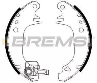 Комлект тормозных накладок BREMSI GF0382