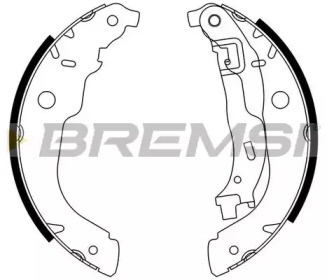 Комлект тормозных накладок BREMSI GF0389