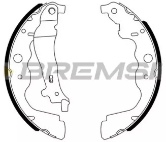 Комлект тормозных накладок BREMSI GF0390