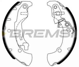 Комлект тормозных накладок BREMSI GF0395