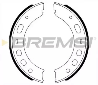 Комлект тормозных накладок BREMSI GF0399A