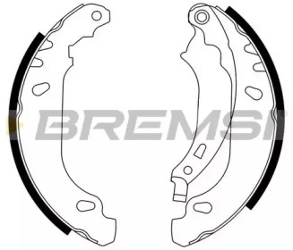 Комлект тормозных накладок BREMSI GF0408