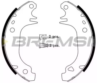 Комлект тормозных накладок BREMSI GF0414