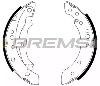 Комлект тормозных накладок BREMSI GF0446