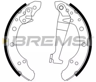 Комлект тормозных накладок BREMSI GF0543