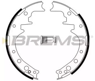 Комлект тормозных накладок BREMSI GF0554