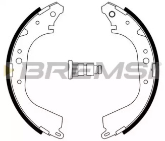 Комлект тормозных накладок BREMSI GF0555A