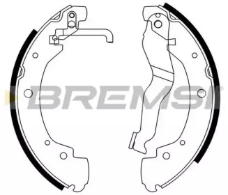 Комлект тормозных накладок BREMSI GF0557