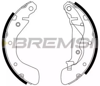 Комлект тормозных накладок BREMSI GF0633