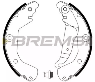 Комлект тормозных накладок BREMSI GF0636