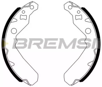 Комлект тормозных накладок BREMSI GF0672