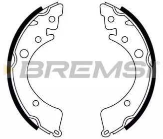 Комлект тормозных накладок BREMSI GF0702