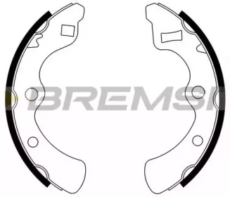 Комлект тормозных накладок BREMSI GF0704