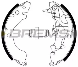 Комлект тормозных накладок BREMSI GF0730-1