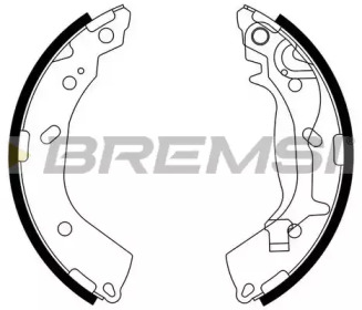 Комлект тормозных накладок BREMSI GF0745