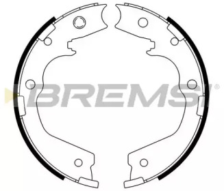 Комлект тормозных накладок BREMSI GF0757