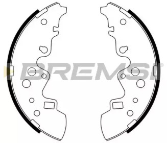 Комлект тормозных накладок BREMSI GF0799