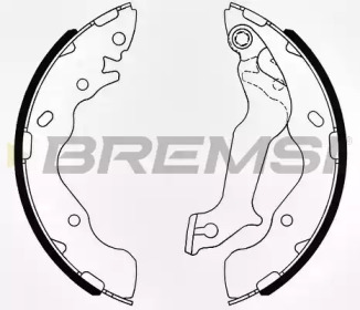 Комлект тормозных накладок BREMSI GF0809