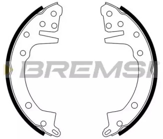 Комлект тормозных накладок BREMSI GF0811