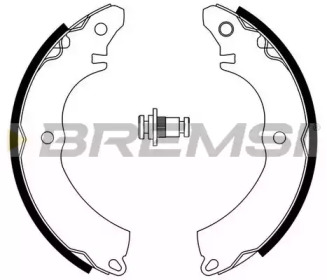 Комлект тормозных накладок BREMSI GF0828