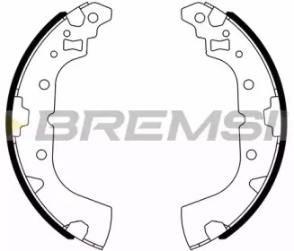 Комлект тормозных накладок BREMSI GF0836