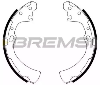 Комлект тормозных накладок BREMSI GF0849