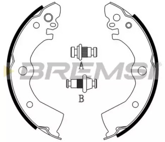 Комлект тормозных накладок BREMSI GF0851