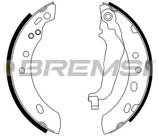 Комлект тормозных накладок BREMSI GF0856