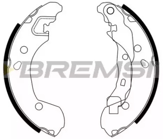 Комлект тормозных накладок BREMSI GF0862