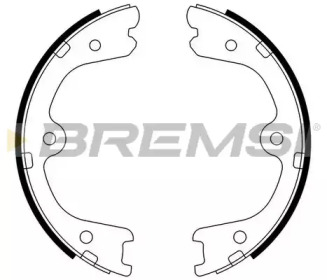 Комлект тормозных накладок BREMSI GF0873