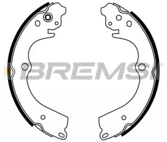 Комлект тормозных накладок BREMSI GF0889