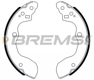 Комлект тормозных накладок BREMSI GF0926