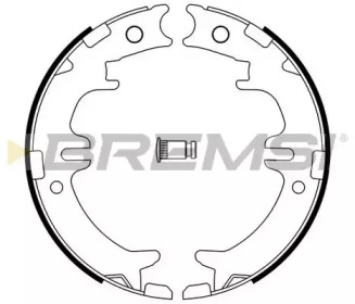 Комлект тормозных накладок BREMSI GF0964